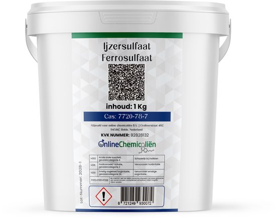 Foto: Online chemicali n ijzersulfaat 1 25kg ferromel voor een mosvrij gazon anti mos mos uit gazon verwijderen meststof hoge kwaliteit voor het bestrijden van mos in het gazon verpakking goed voor 50m2 gazon