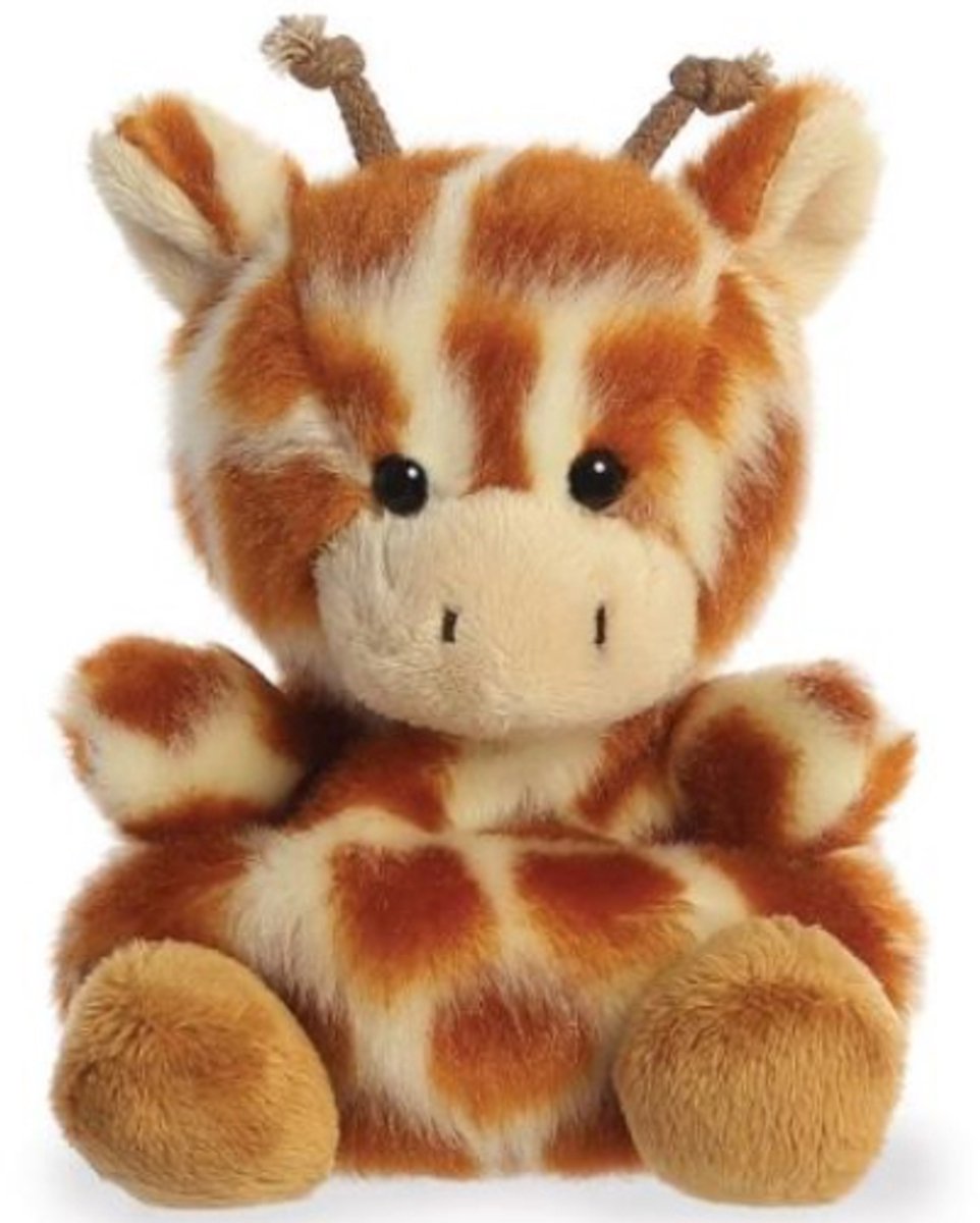 Palm Pals Giraffe Pluche Knuffel 15 cm