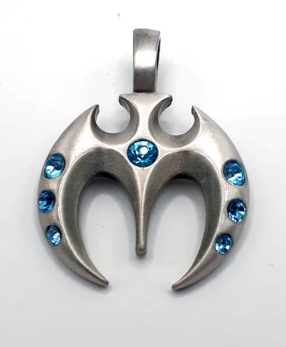 Vleermuis hanger met Swarovski kristallen (CR10)