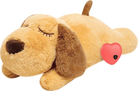 Vulpes Goods® Pets - Knuffel Hond met Hartslag – Puppyknuffel