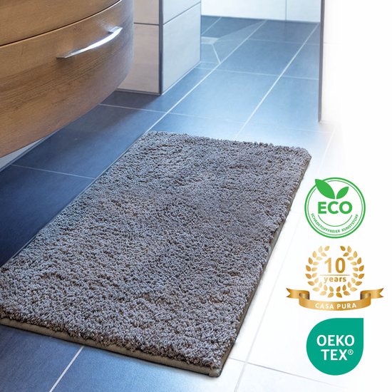 Floordirekt Badmat Sky, In Rond, Dicht, Pluizig Welbehagen Voor Je Huis Antislip Wasbaar Getest Op Schadelijke Stoffen Zwart 95 Cm Rond 2518466050
