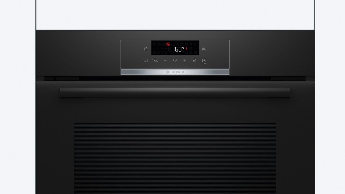 Bosch - HQG572BB3F - Serie 4 - Inbouwoven - Energielabel A+ - Air Fry-functie: voor perfect en gezonde gefrituurde gerechten - Eenvoudig te reinigen met pyrolytische zelfreiniging- Stoomoven - Zwart – foto 4