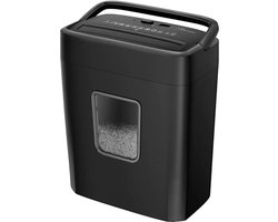 Intelectro Shredder - Déchiquetez vos documents confidentiels sans souci ! - Pas besoin de retirer les Agrafes ou les Trombones ! - Destruction Papier et Cartes Bancaires - Zwart - Livraison Plus Rapide qu'Indiqué !