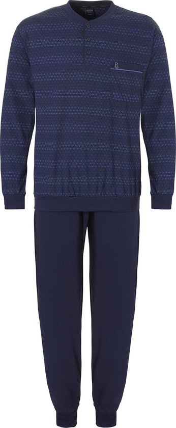 Robson Heren Tricot Pyjama blauw-50 volwassen | bol.com