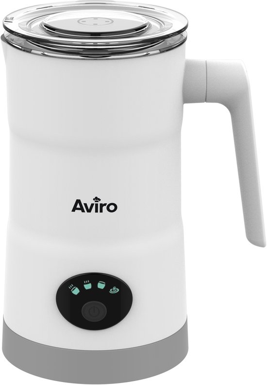 Aviro 4-in-1 Elektrische Melkopschuimer - 350 ml - Opschuimen en verwarmen - Cappuccino - Vaatwasserbestendig - Wit