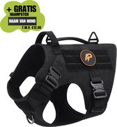 Always Prepared® Pro Hondentuig - Anti-Trek Tuig - Hondenharnas - Y Tuig Hond - Middel en Grote Hond - Zwart - Maat M