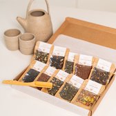 Lottea Theeproeverij Speciaal Moederdag - thee proeverij pakket, thee cadeau, thee pakket, thee cadeaupakket, thee geschenkset, cadeau vriendschap, cadeau mama, bedankt cadeautje, losse thee, moederdag cadeau, verse thee, moederdag pakket