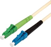 Value LC Simplex Optical Fiber Patch kabel - Single Mode OS2 - ivoor - 15 meter