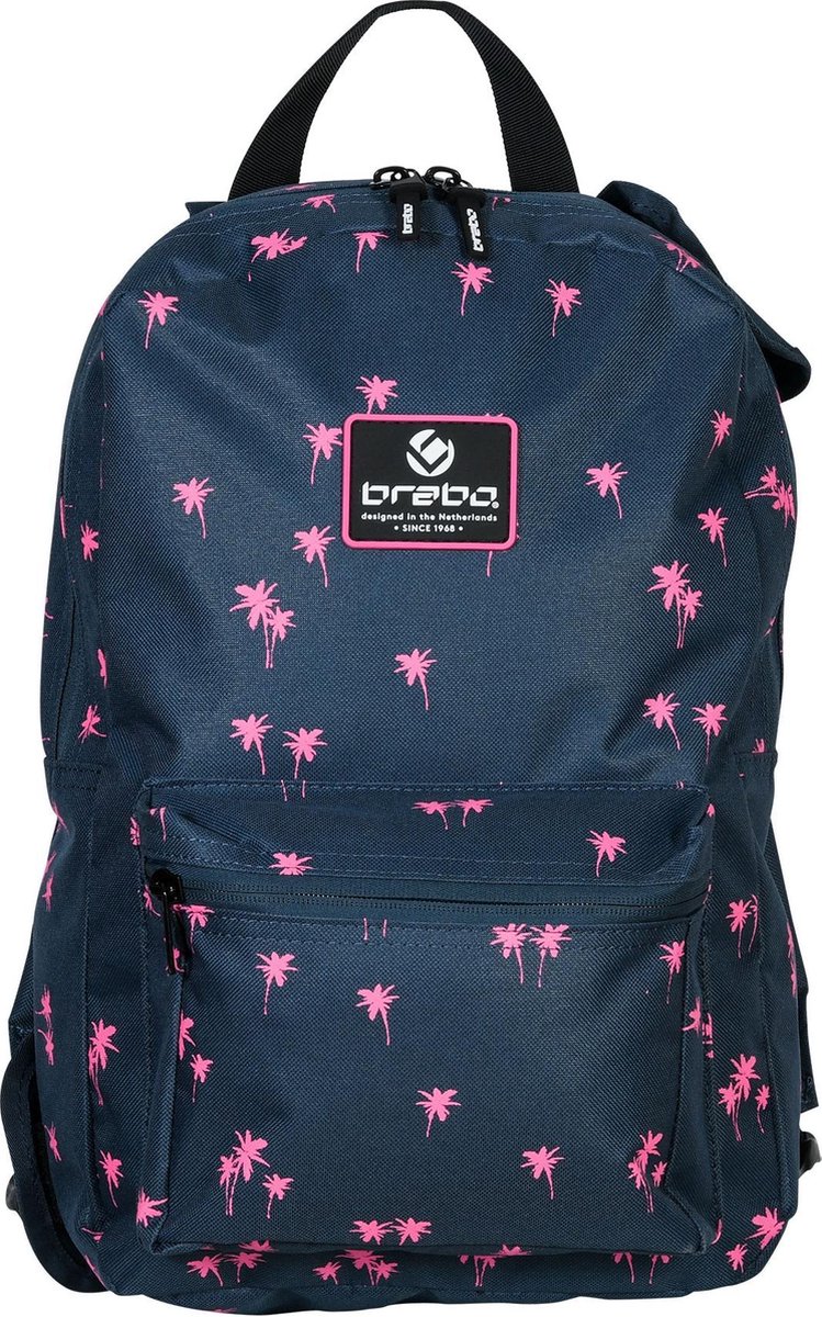 haat Zonder twijfel reptielen Brabo Backpack Storm Palms Navy/Pink Sticktas Unisex - Navy/Pink | bol.com