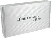 Dolphix HDD behuizing voor 3,5'' IDE HDD - USB2.0 / zilver