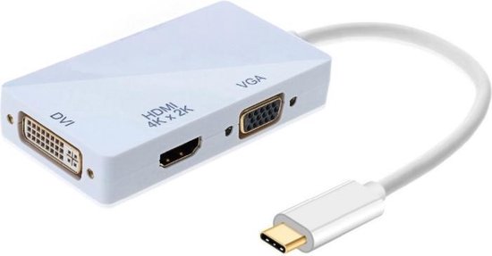 Adaptateur USB Type-C Vers VGA - Blanc