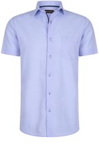 Cappuccino Italia - Chemises homme manches courtes Palermo - Blauw - Taille L