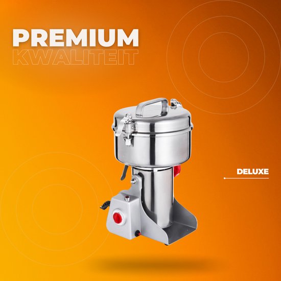 Elektrische Graanmolen - Kruidenmolen - Specerijenmolen - Spice grinder - Kruidenmaler - 1800W - RVS van Bolt Edge — afbeelding 3