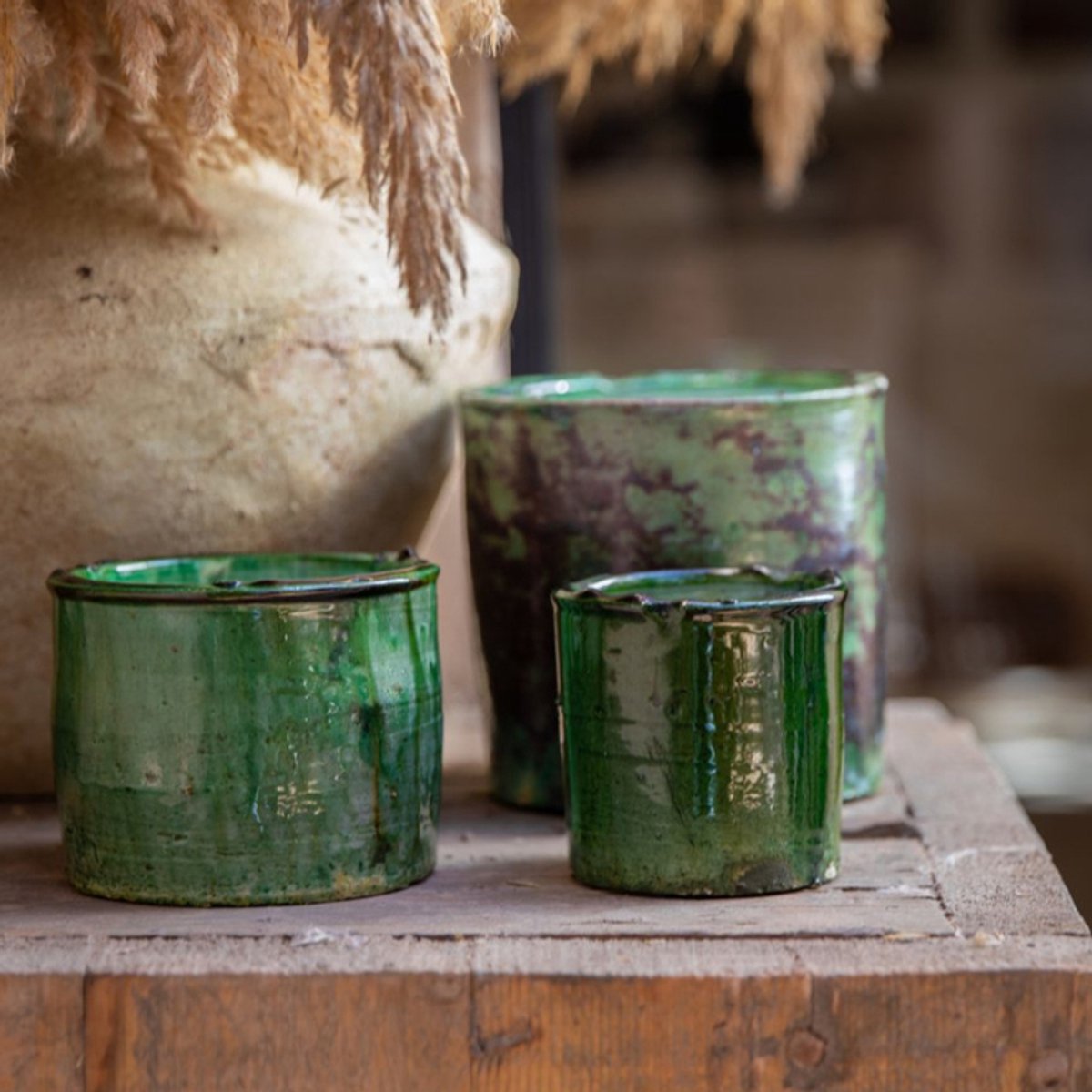 Côté Bougie - Geurkaars Bougie Tamegroute Verte Menthe en Thé Small - Kaarsen