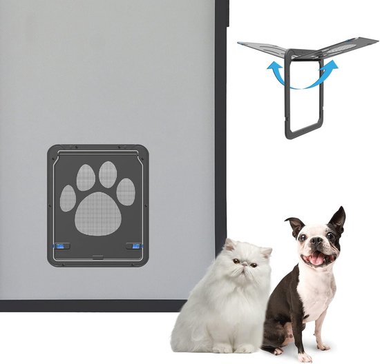Kattendeur, kattenluik voor kleine huisdieren, binnen hondendeur, weerbestendige buitendeur voor huisdieren, katten, honden, kittens, puppy's, binnen, huis