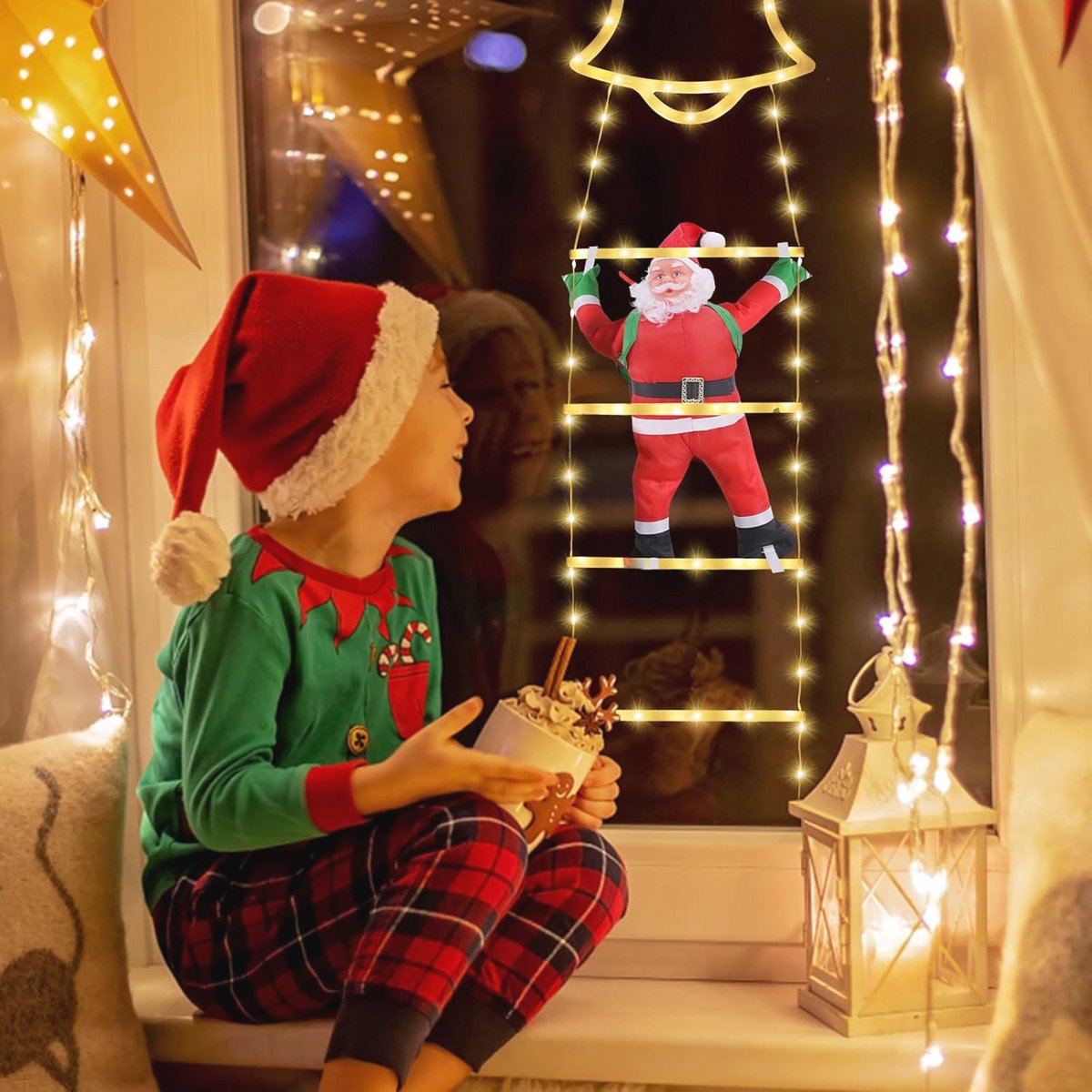 Kerstverlichting - Soort: Lichtgordijn, Lamptype: Led (200 lampjes