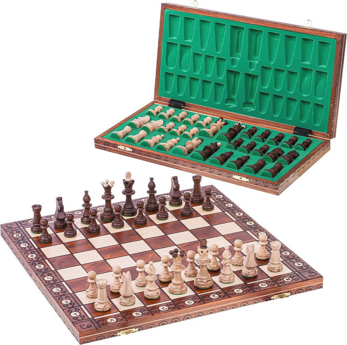 schaakset schaakbord ‎41 x 5.5 x 20.5 cm