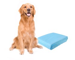 COSTWAY Trainingsonderleggers voor honden, lekvrij 5-laags design, puppypads, hygiënische pads, wegwerppads, PIPI-pads, trainingspads puppy's (100 stuks, 75 x 90 cm)