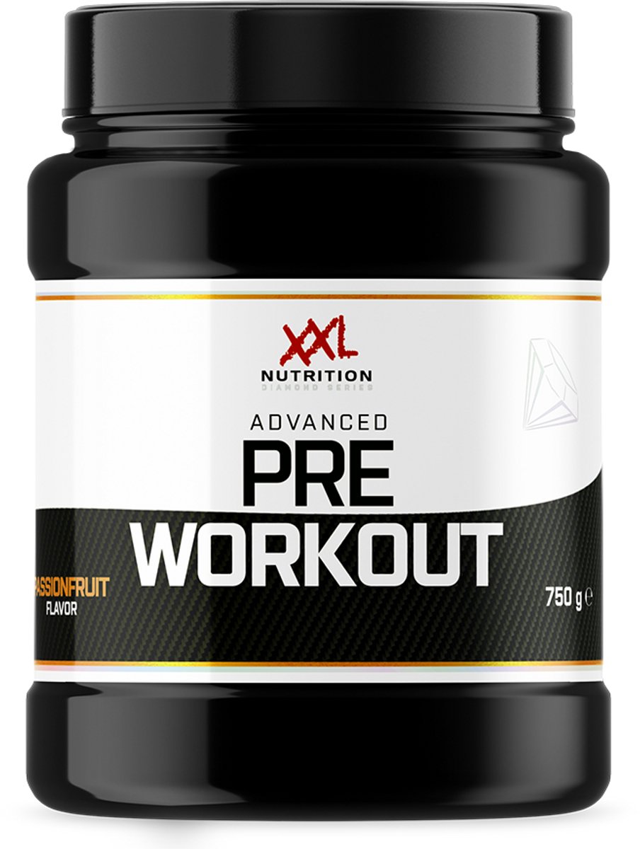 Goedkoopste XXL Nutrition - Advanced Pre Workout - Low Sugar & Vetvrije Preworkout incl. Cafeďne - Passion Fruit - 750 Gram (30 servings