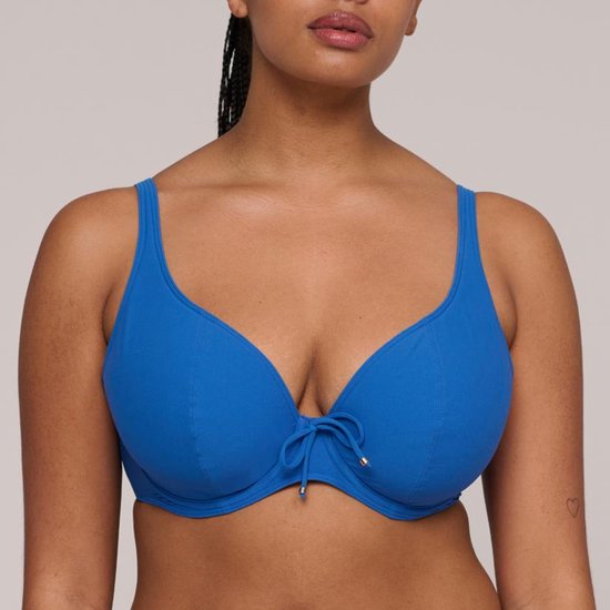 Bikini PrimaDonna POP Haut Bonnet D Et Bas Taille 40 - Motif Pois Bleu Nuit, Neuf Avec étiquettes