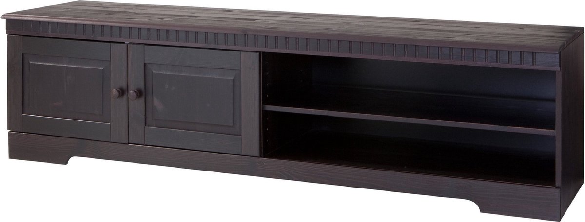 Cubrix-Lowboard - 2-deurs in klassiek landhuisdesign van grenenhout