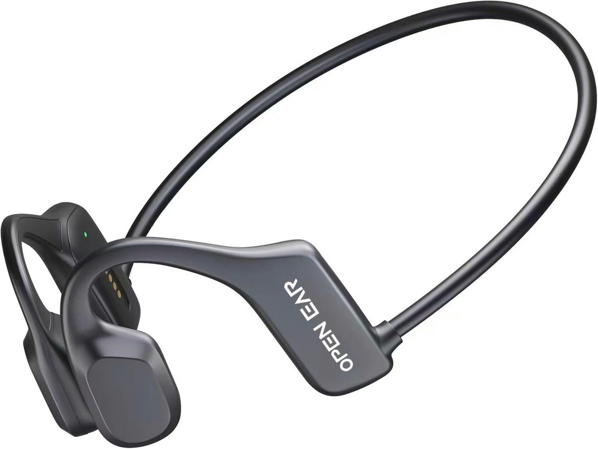 Draadloze Bluetooth Hoofdtelefoon met Botgeleiding voor Sport, IP65, Zweetbestendig, 16GB Geheugen