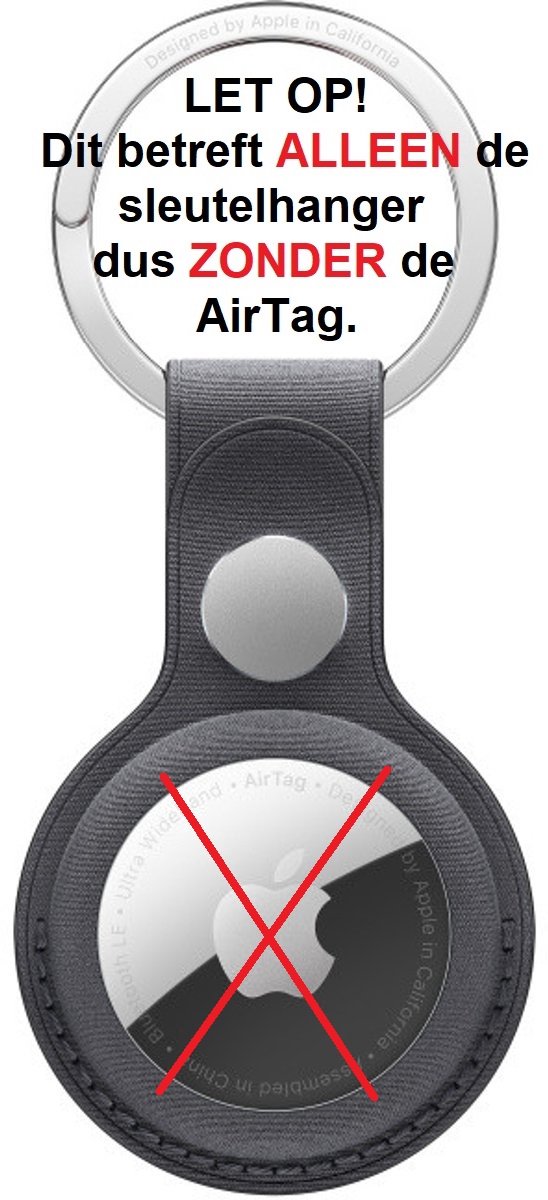 Apple sleutelhanger - AirTag - FineWoven Key Ring - Black