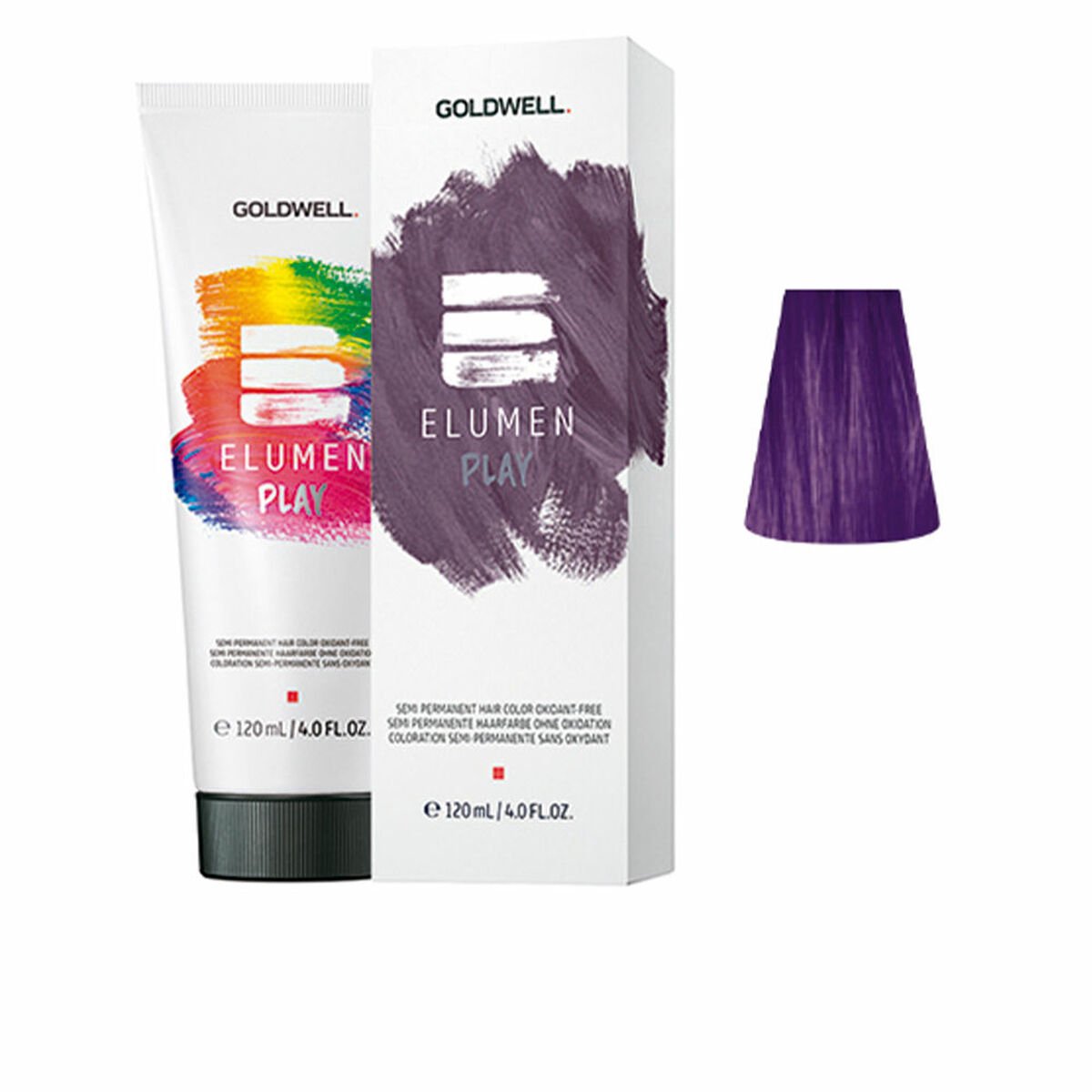 Goldwell Elumen Play Violet 120ml - Ready To Use True Semi Permanent Color