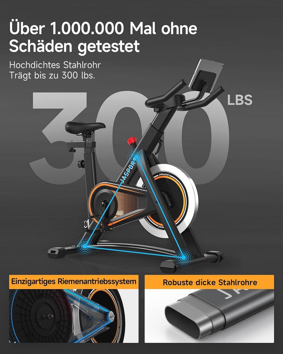 Ergometer Hometrainer Fiets A3 - Geluidloze Indoorfiets met - afbeelding 3