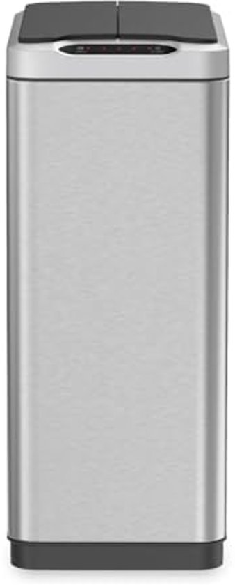 Poubelle à capteur EKO Phantom - 20 + 20 l - Inox mat - pour le tri des déchets
