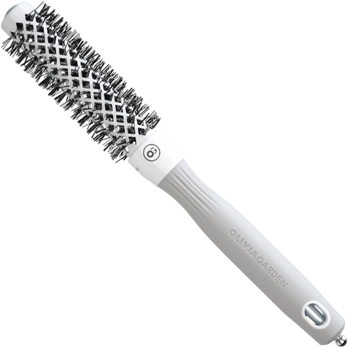 Olivia Garden Expert Blowout Shine Föhnborstel Wit-Grijs