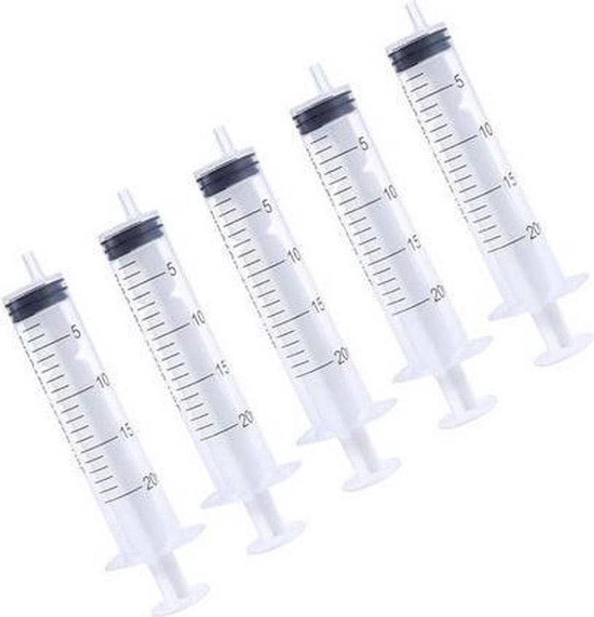 Goedkoopste Spuit - Spuiten - Injectiespuit - Doseerspuit - Injectiespuit Zonder Naald - 20ml - 5 Stuks