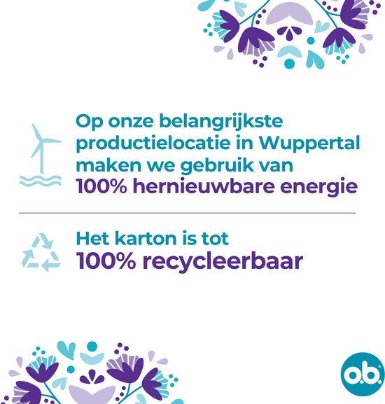 o.b. ExtraProtect Super - tampons - tampon zwaardere menstruatiedagen - 5 x 16 stuks