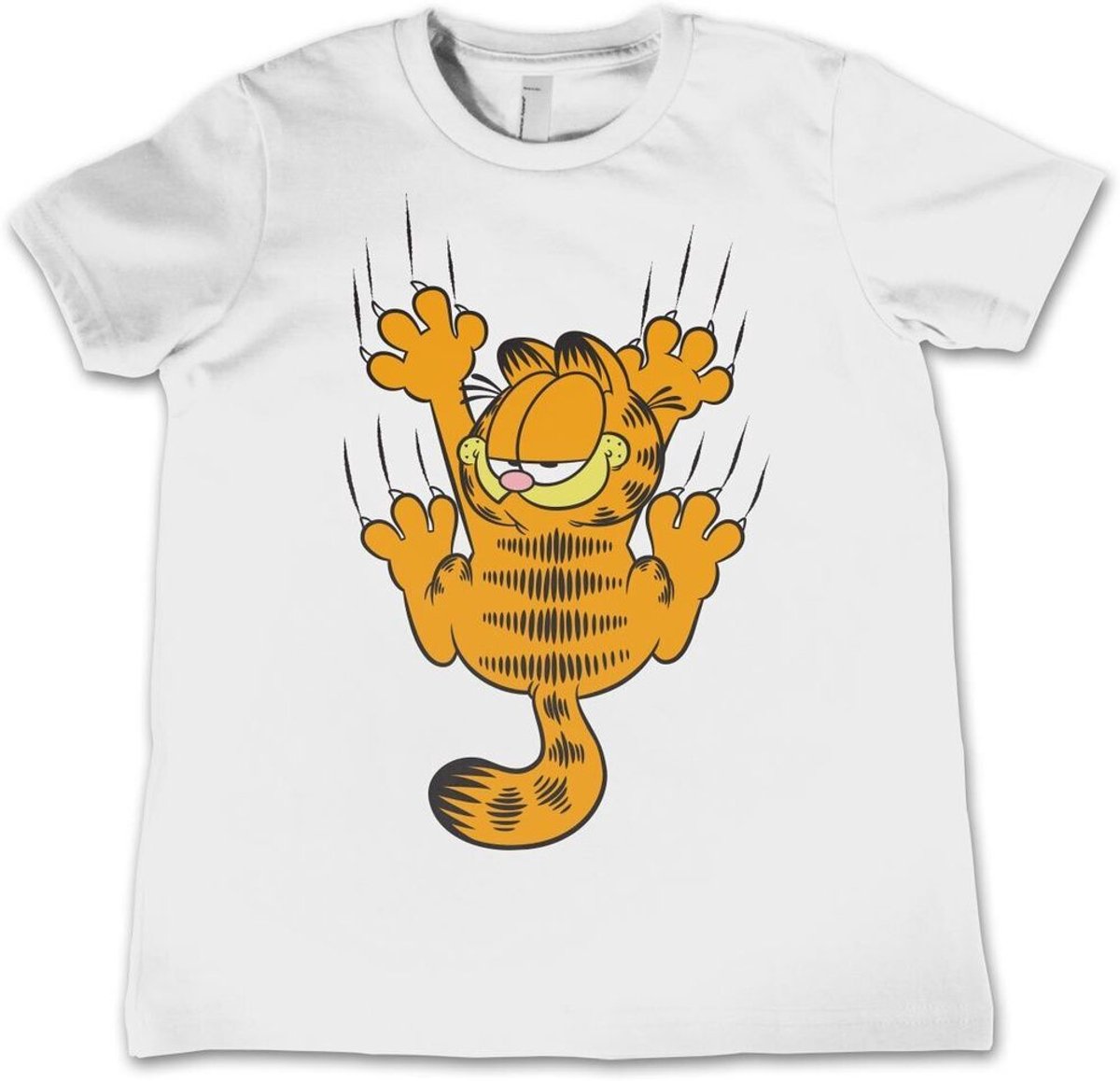 Garfield Kinder Hanging On Kids T-Shirt VIA-12-GAR004-H89-2 White-XS