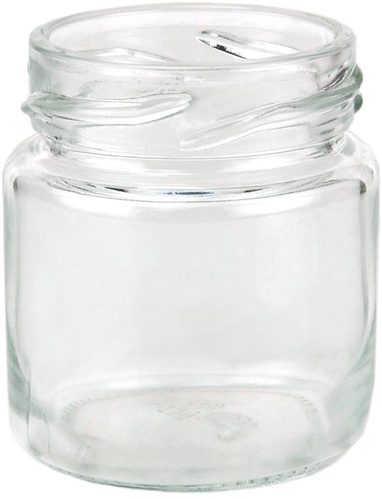 Set de 100 pots 53 ml To 43 couvercle blanc incl. Livret de recettes Diamant Gelierzauber