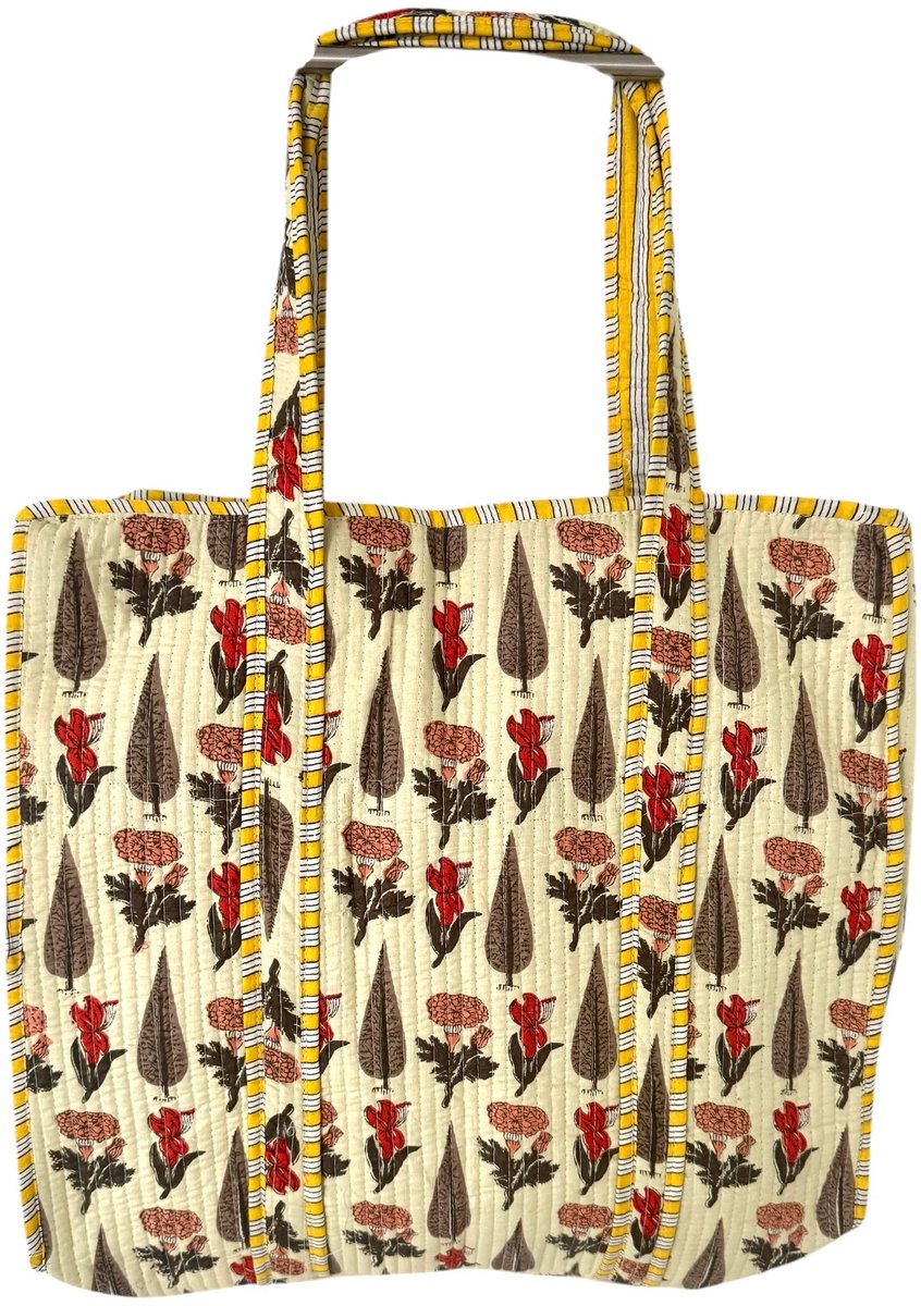 Shoppingbag / Strandtas Kantha Mistery Blue 37x48 cm