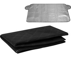 R2B Zonnescherm Auto Voorruit - 100 x 145 cm - 4 Laagse Bescherming - Geschikt als Anti-Vries Deken Auto - Zonwering Auto Voorruit - Zonwering Raam - Auto Zonnescherm