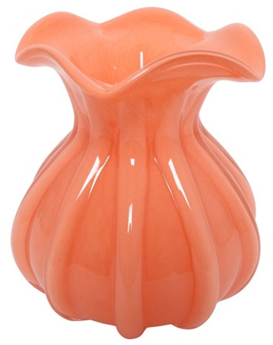 Countryfield Vaas 15,5 cm – Oranje – Decoratieve Bloemenvaas