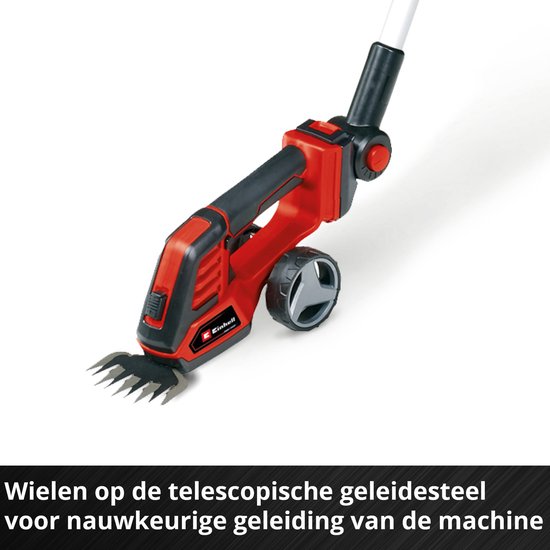Einhell Accu Gras-/Heggenschaar GE-CG 18/100 Li T Kit - Power X-Change - 18 V/Li-ion - Knipbreedte grasschaar: 10 cm - Snoeibreedte heggenschaar: 20 cm - Incl. 2.5 Ah Accu en 1x lader van Merkloos	 — afbeelding 3