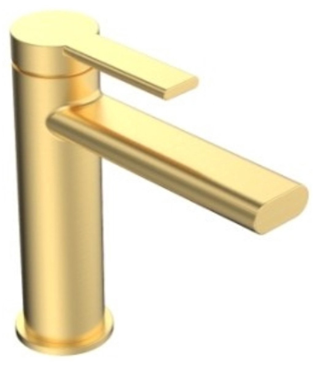 Wastafelkraan Rondo by FuturBath opbouw goud H-16 cm