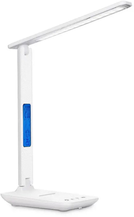 Tensfact® Bureaulamp Tafellamp Nachtlamp Leeslamp & LED Lamp – Led Verlichting – Wireless Charger