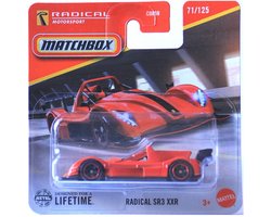MATCHBOX MOTORSPORT RADICAL SR3 XXR 71/125 RACING RED (1:64) METAL