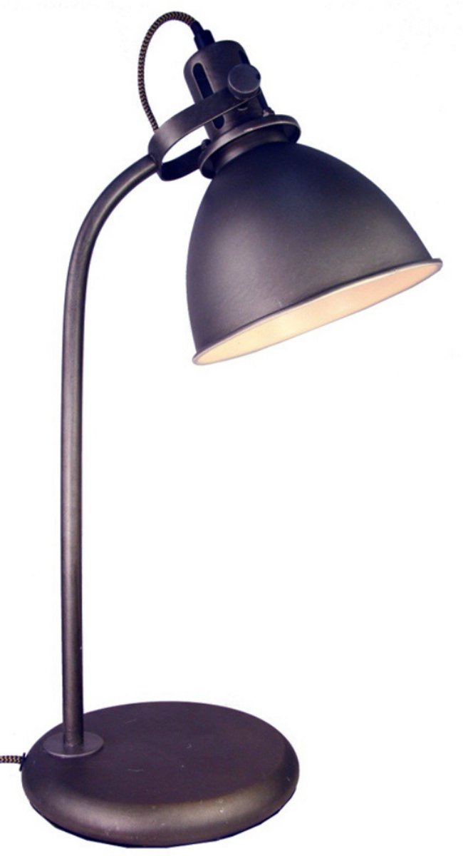Various Black Steel Tafellamp - Industrieel Design - E27 - 46 cm hoog