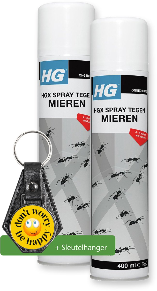 HGX Spray tegen mieren - 2 Stuks - inclusief sleutelhanger
