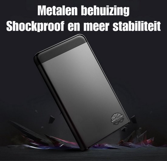 Dutch Wanted Draagbare HHD Externe Harde Schijf - 1TB aan Solide State Opslag - Snelle writing speed - Plug and play - Portable storage - Opslag extern pc of laptop - USB 3.2 - Snelle Harde schijf expansion — afbeelding 5