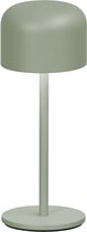 GAEVE - Draadloze Tafellamp - Saliegroen - Warm en Gezellig Licht - Oplaadbaar met USB-C - Helderheid Instelbaar met Touch - Voor Binnen & Buiten - Waterdicht - 22cm Hoog