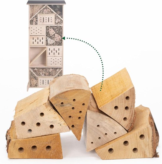 wild dier hart | 200 nestbuizen met 6 mm voor wilde bijen - 100