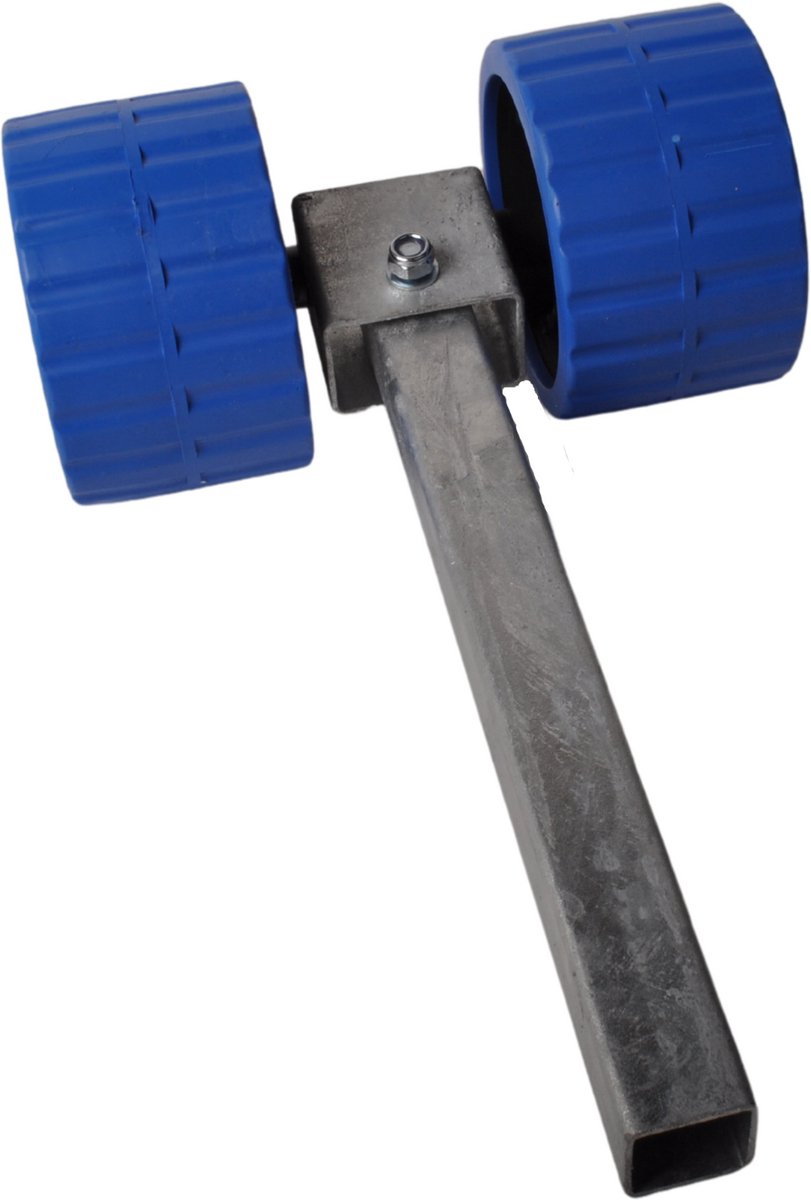 In hoogte verstelbare kimrol set blauw - 30x30x300 mm - gegalvaniseerd