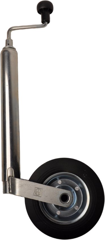 Roue Winterhoff Nose ronde diamètre 48 mm avec pneu en caoutchouc et jante en acier