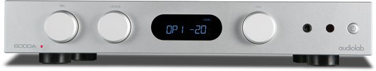 Audiolab 6000A - Geïntegreerde Versterker - DAC - Bluetooth-stream - Phono - Zilver